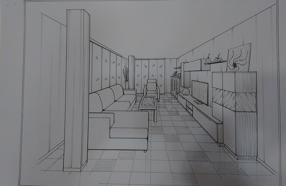 Proyecto de salón de Zhar Decoración