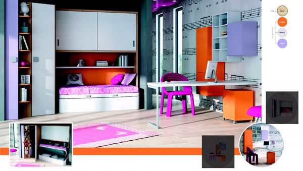 Dormitorio Juvenil Composición 60